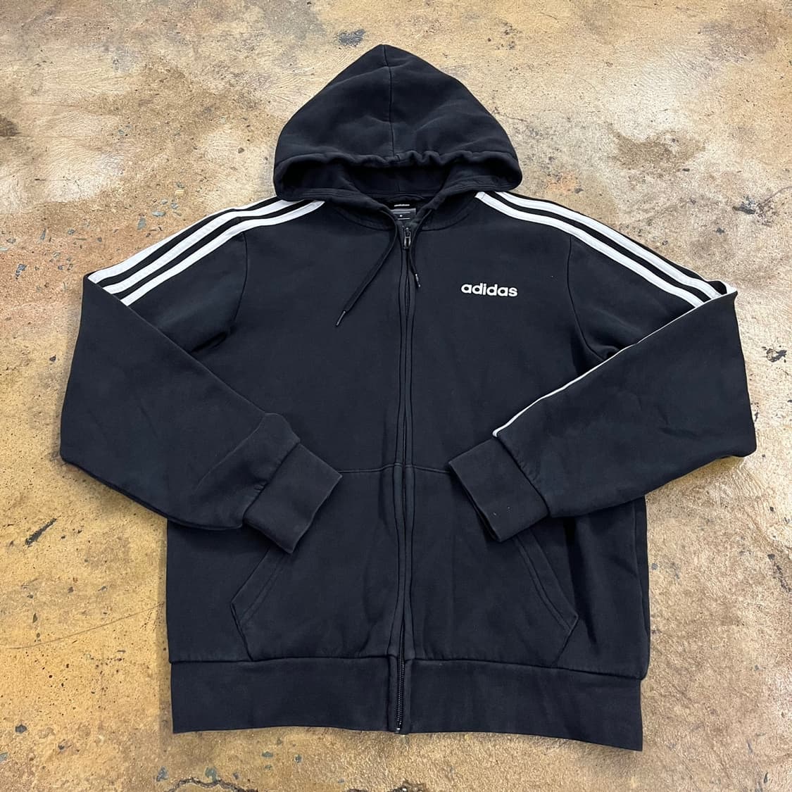 아디다스 블랙 트랙탑 후드집업  상품이미지2