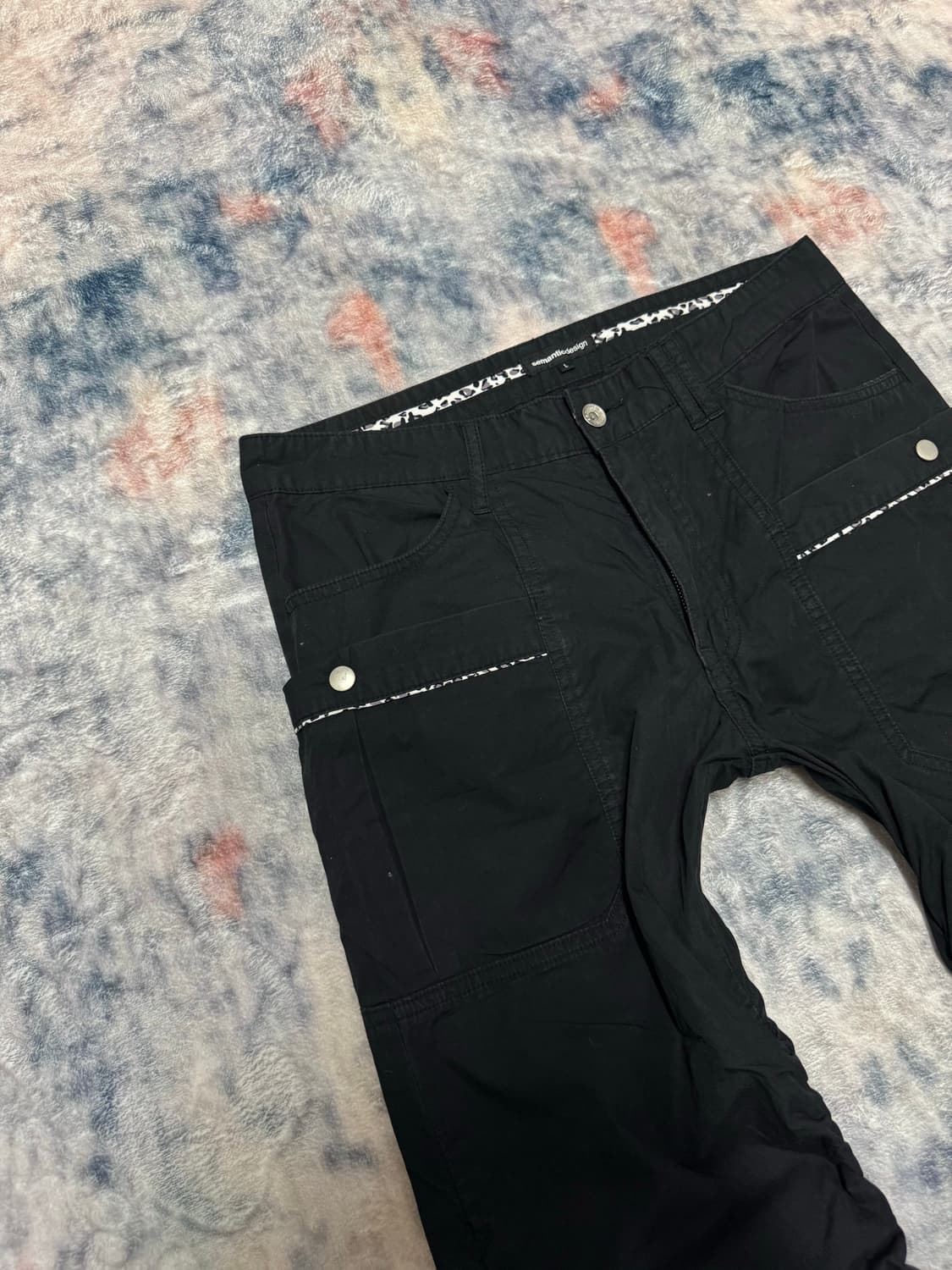 Semantic design shirring cargo pants  상품이미지3