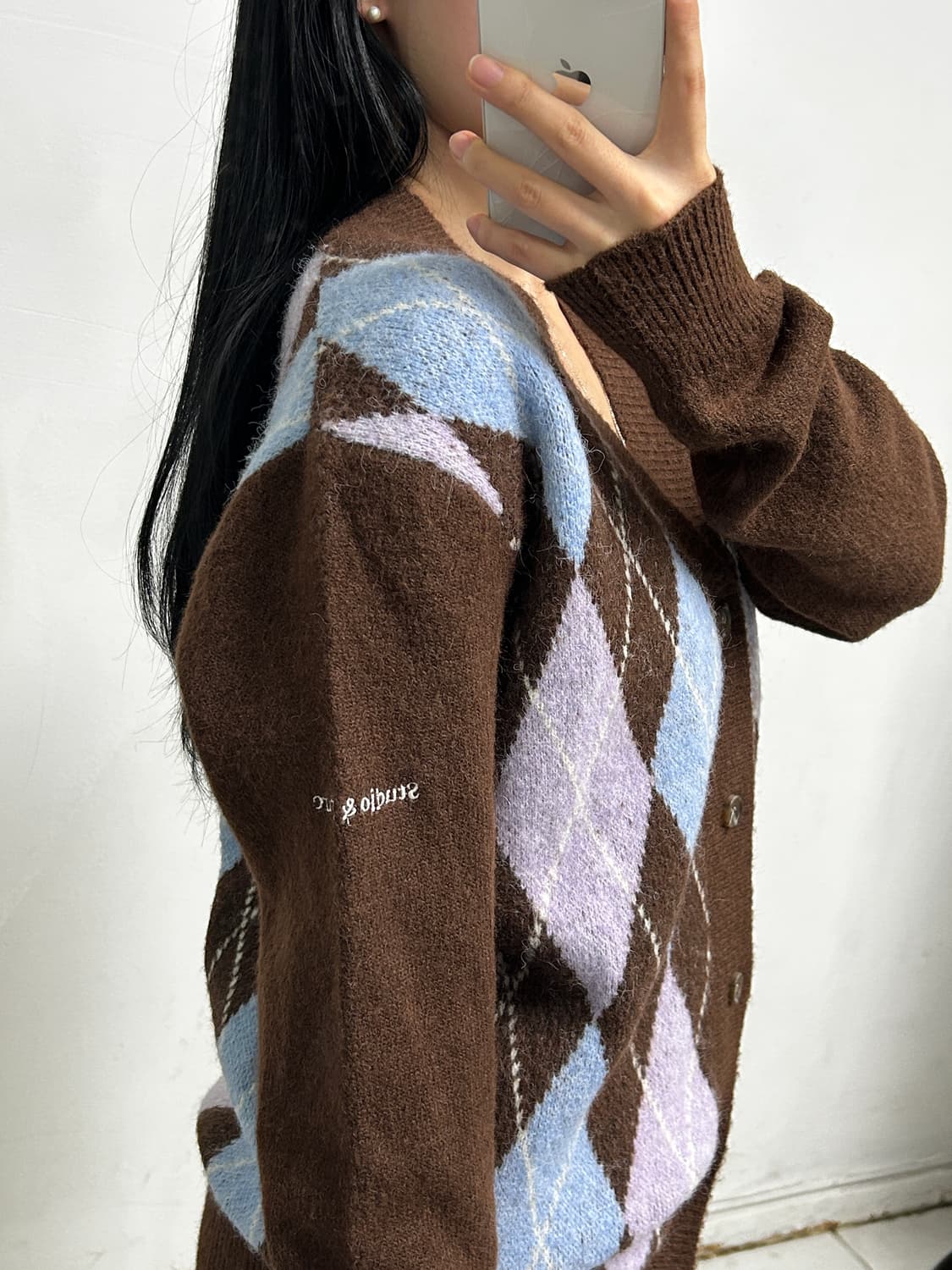 스튜디오앤파르크 아가일 가디건 상품이미지2