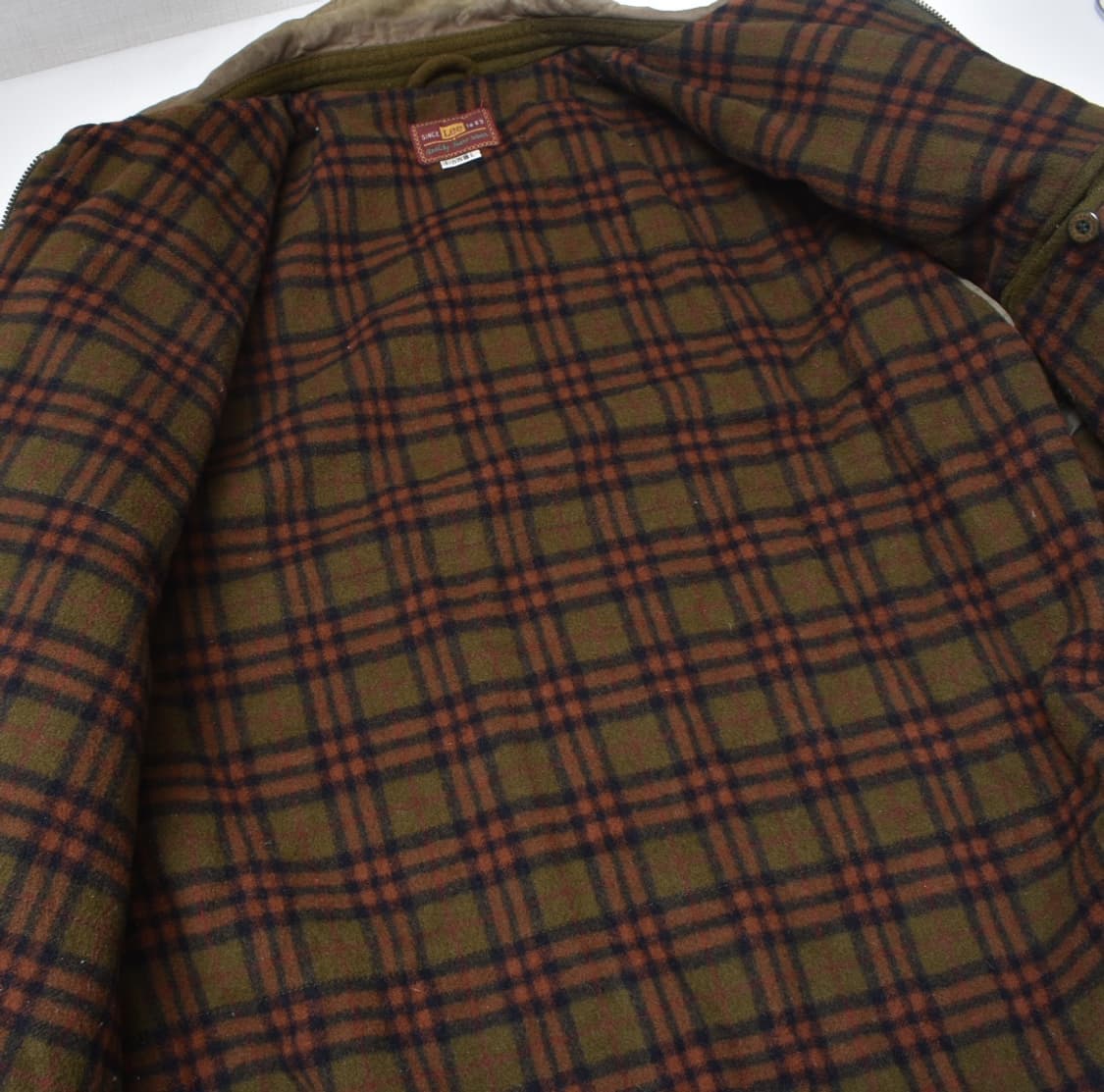 90S LEE 울 레더코튼 항공점퍼 봄퍼 자캣 반티지 L N0726 상품이미지7