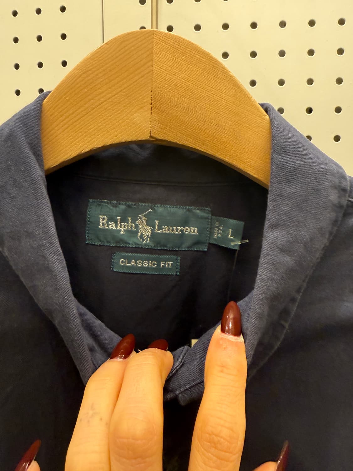 폴로랄프로렌 클래식핏 반팔 셔츠 네이비 U1299 상품이미지5