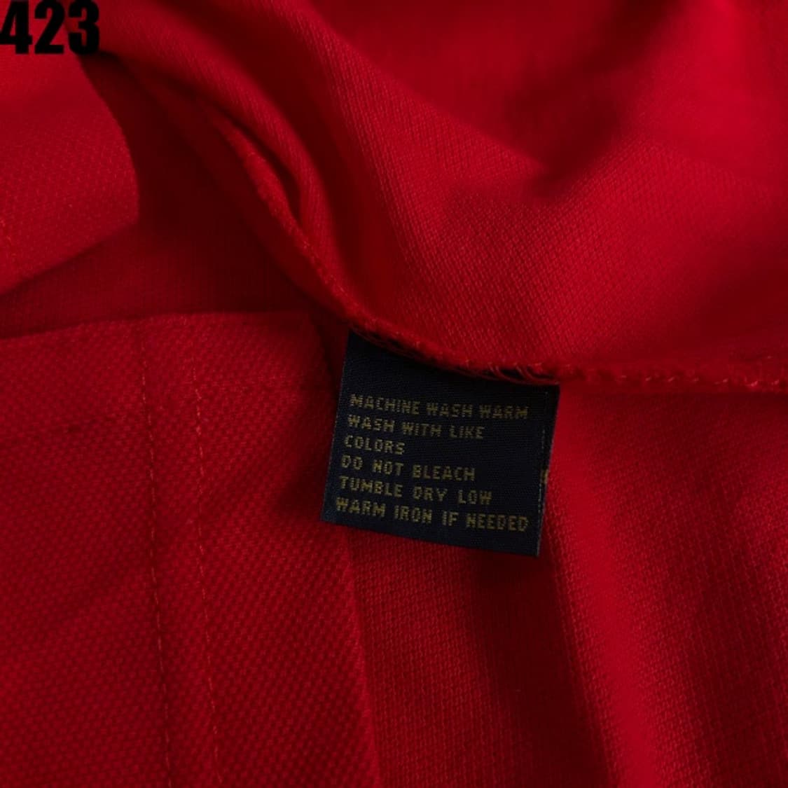 폴로 랄프로렌 밀란 레드 반팔 치프키프 XL 상품이미지3