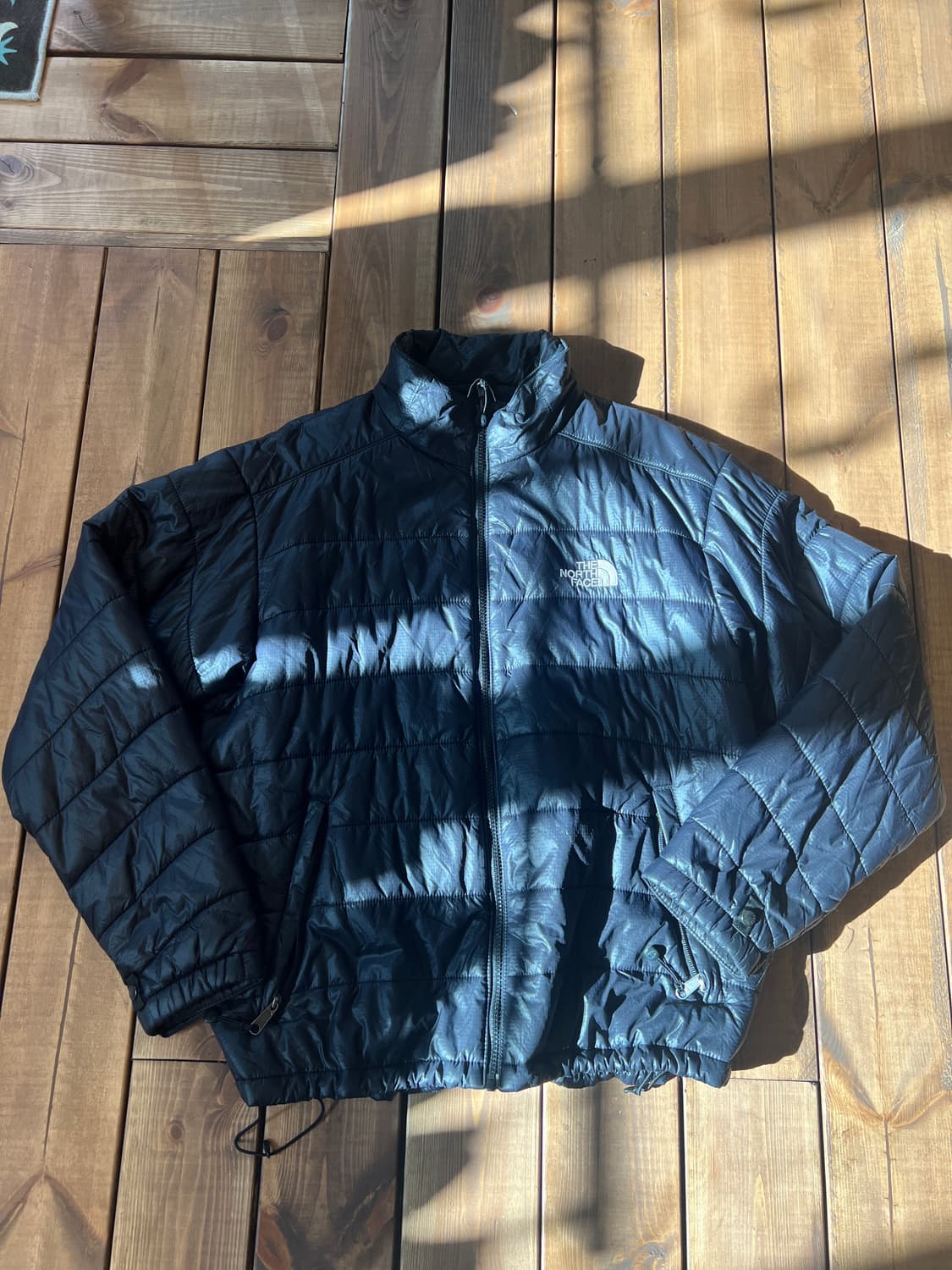 노스페이스 블랙 퀄팅 패딩 상품이미지7