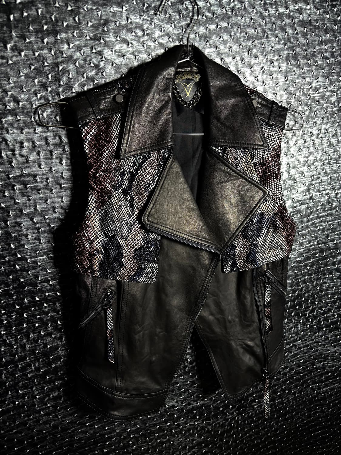 Jessi newyork python skin vest 상품이미지2