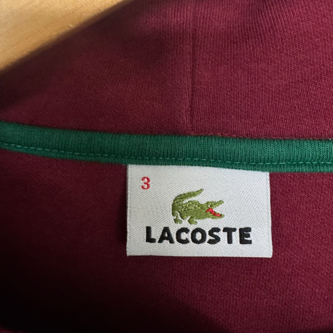 라코스테 로고 후드티 상품이미지3