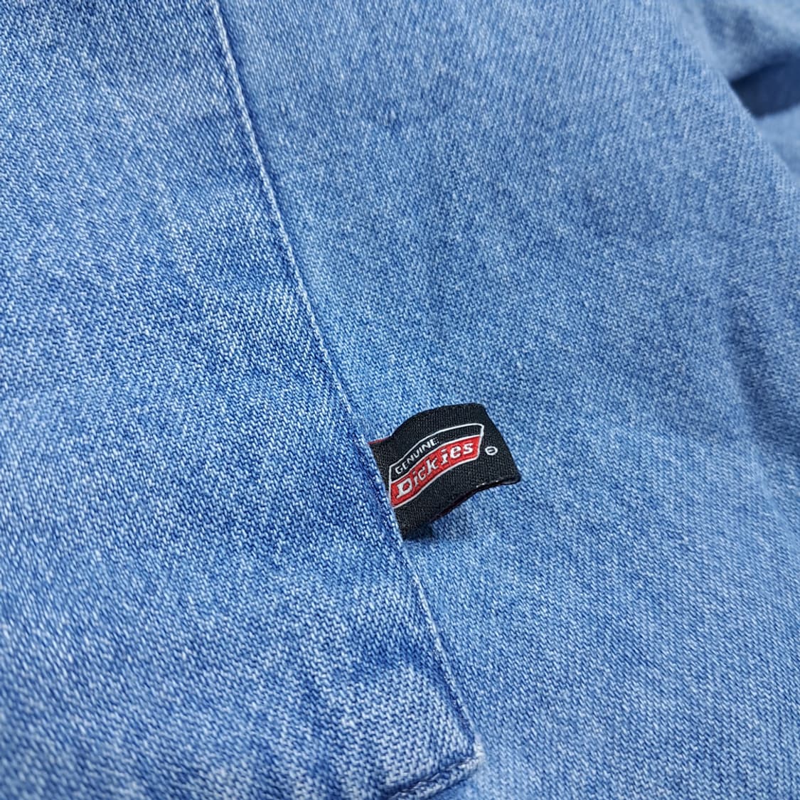CL452 L 디키즈 코튼 버튼다운 라이트블루 데님셔츠 남방 상품이미지4