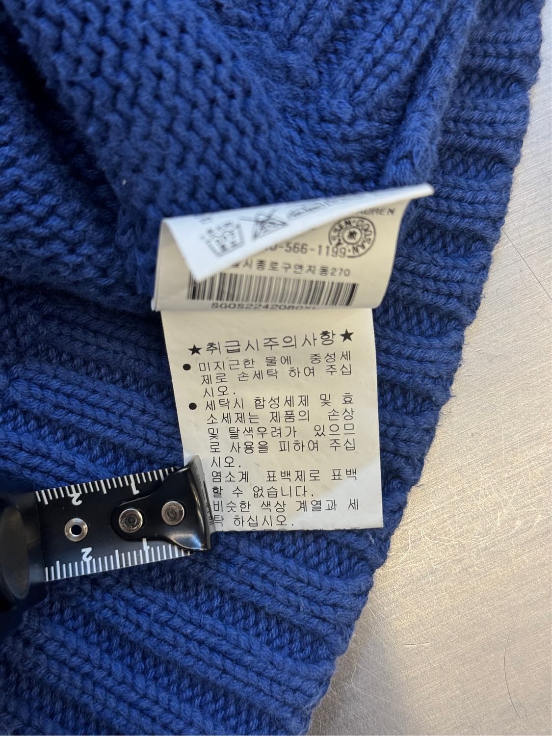 랄프 로렌 하프 집 코튼 니트 상품이미지5