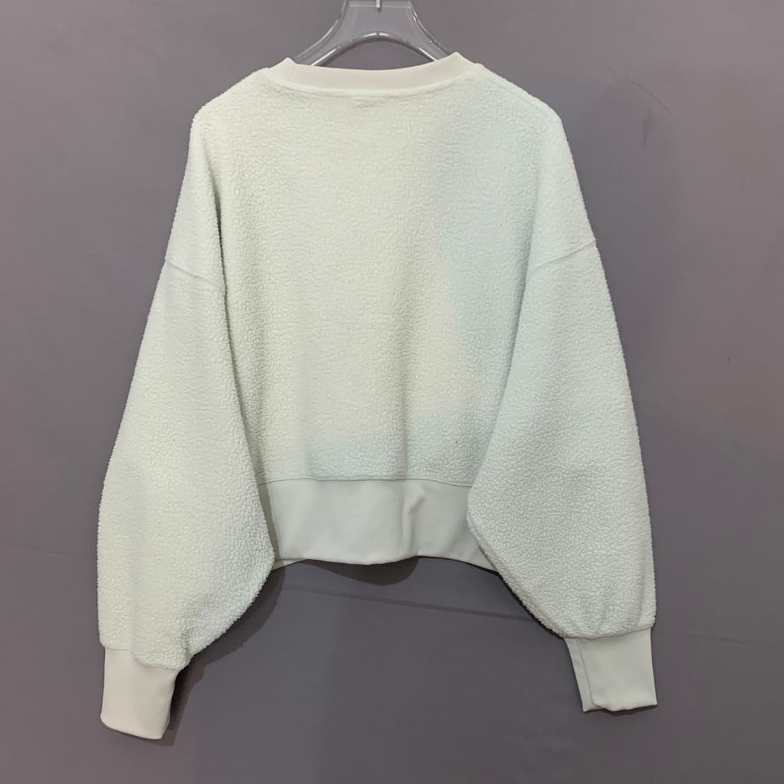 XS 나이키 NSW 플러시 모드 후리스 오버핏 크롭 맨투맨 상품이미지3