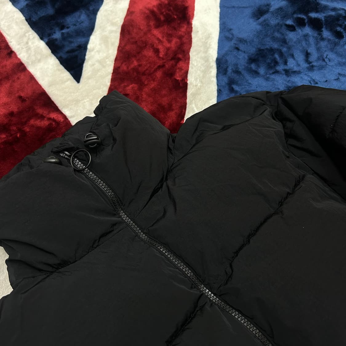 [한국M]ZARA 넥카라 숏패딩/블랙 상품이미지1