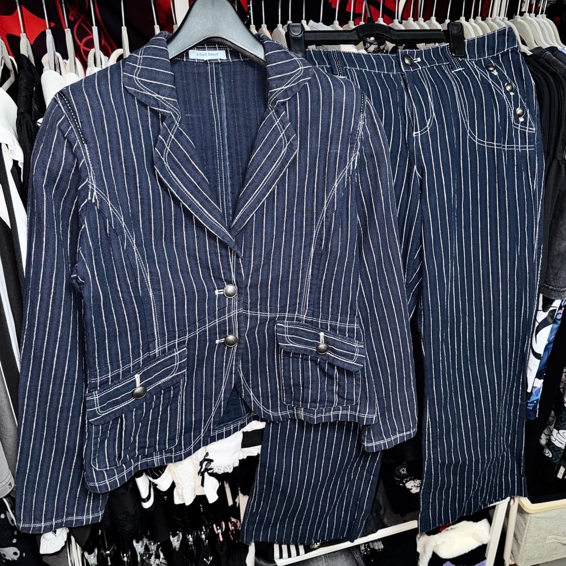 JAPANESE VINTAGE STRIPED SET-UP 상품이미지1