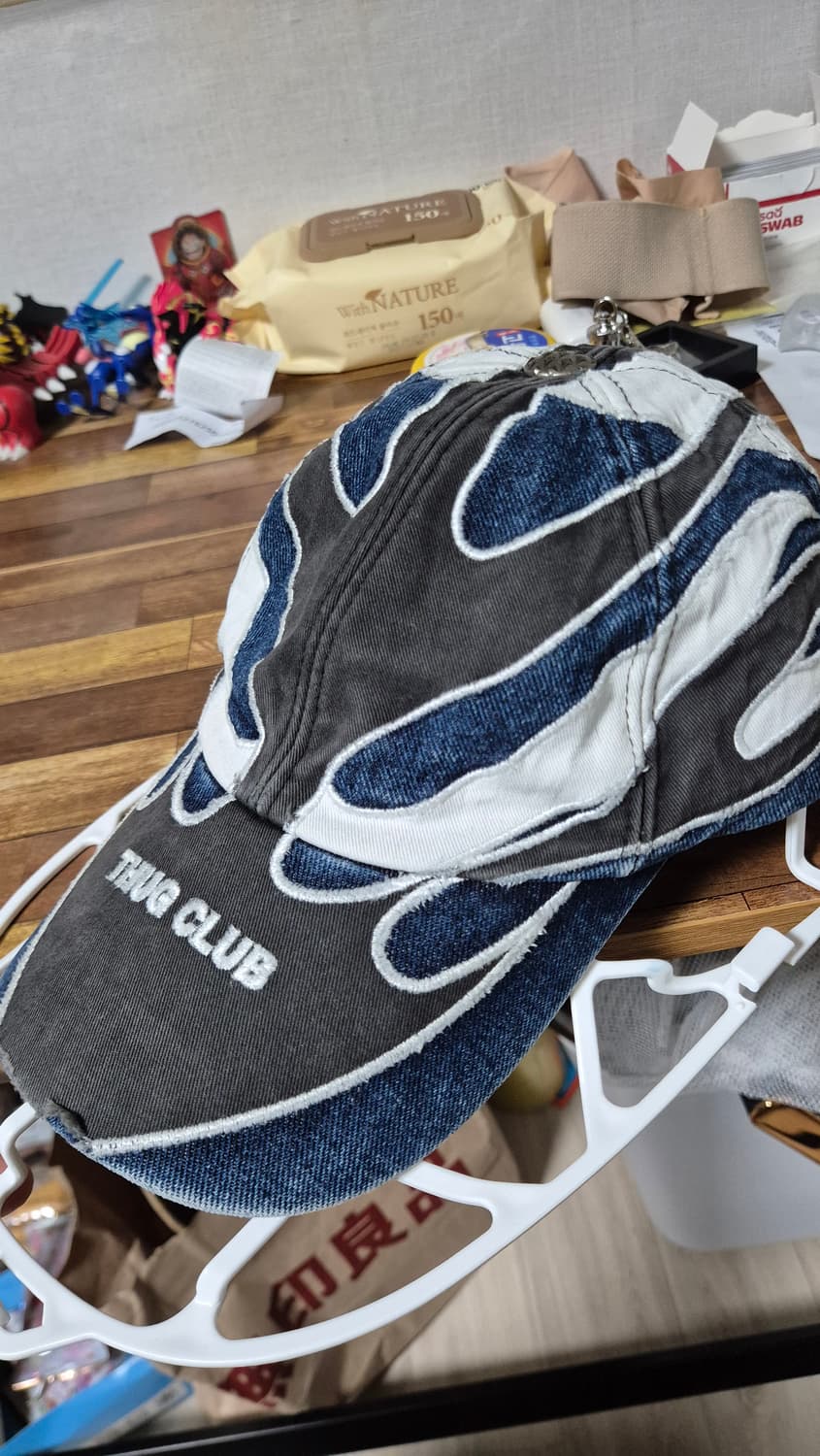 떠그클럽 불모자 쵸퍼 플레임 볼캡 블루 상품이미지1