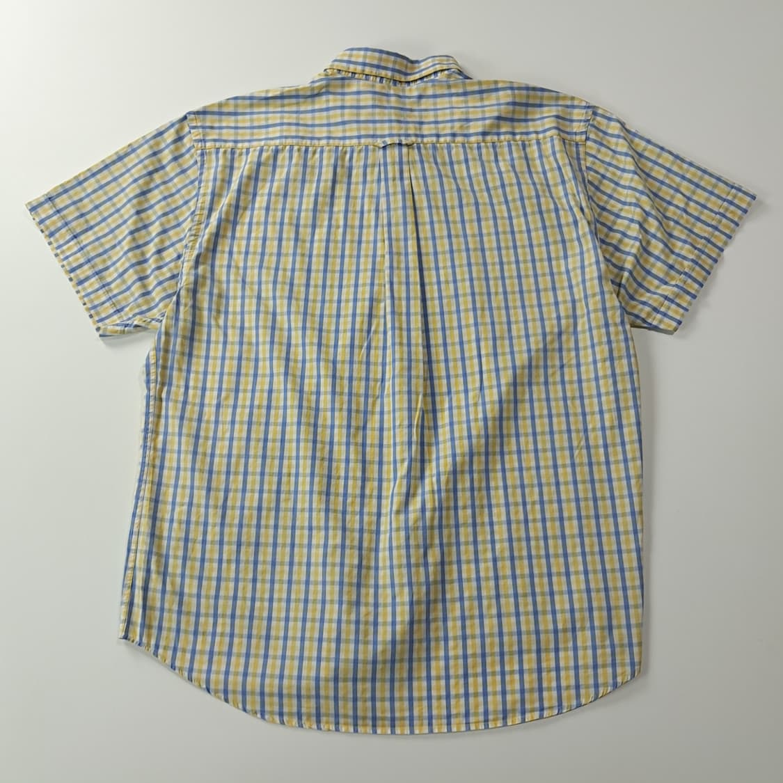 CK365 2XL 바버 00s 옐로우 블루 멀티 체크 반팔 셔츠 남방 상품이미지7