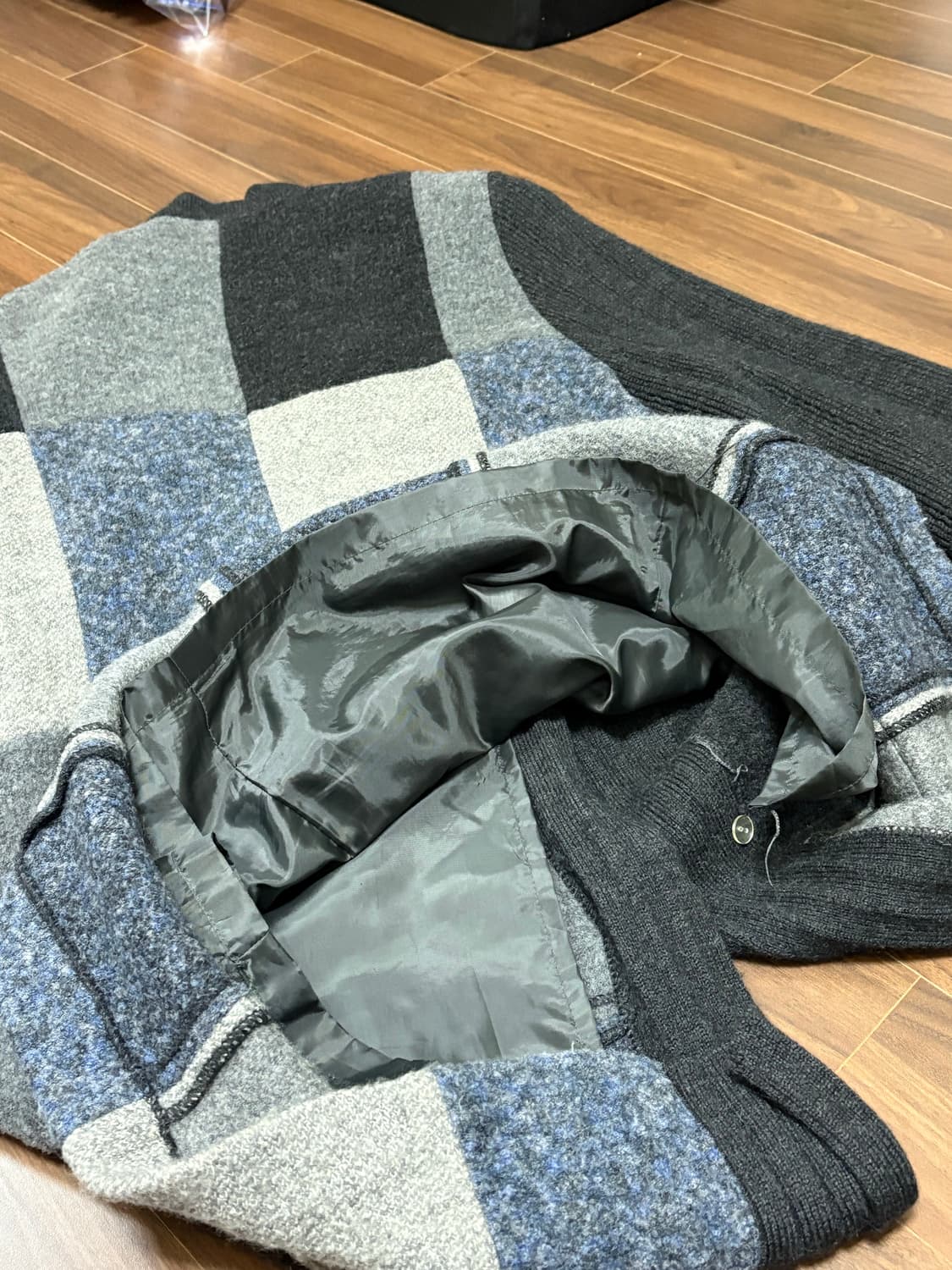 빈티지 패치워크 가디건 코트 상품이미지5