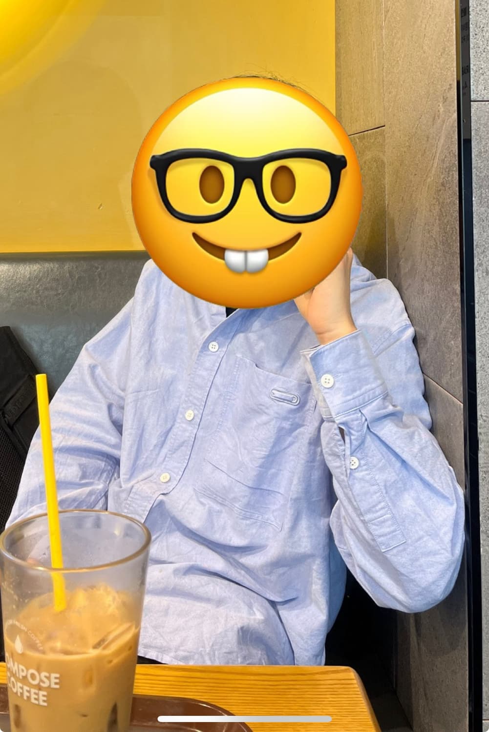 솔리드 옴므 블루 포켓 셔츠 상품이미지3