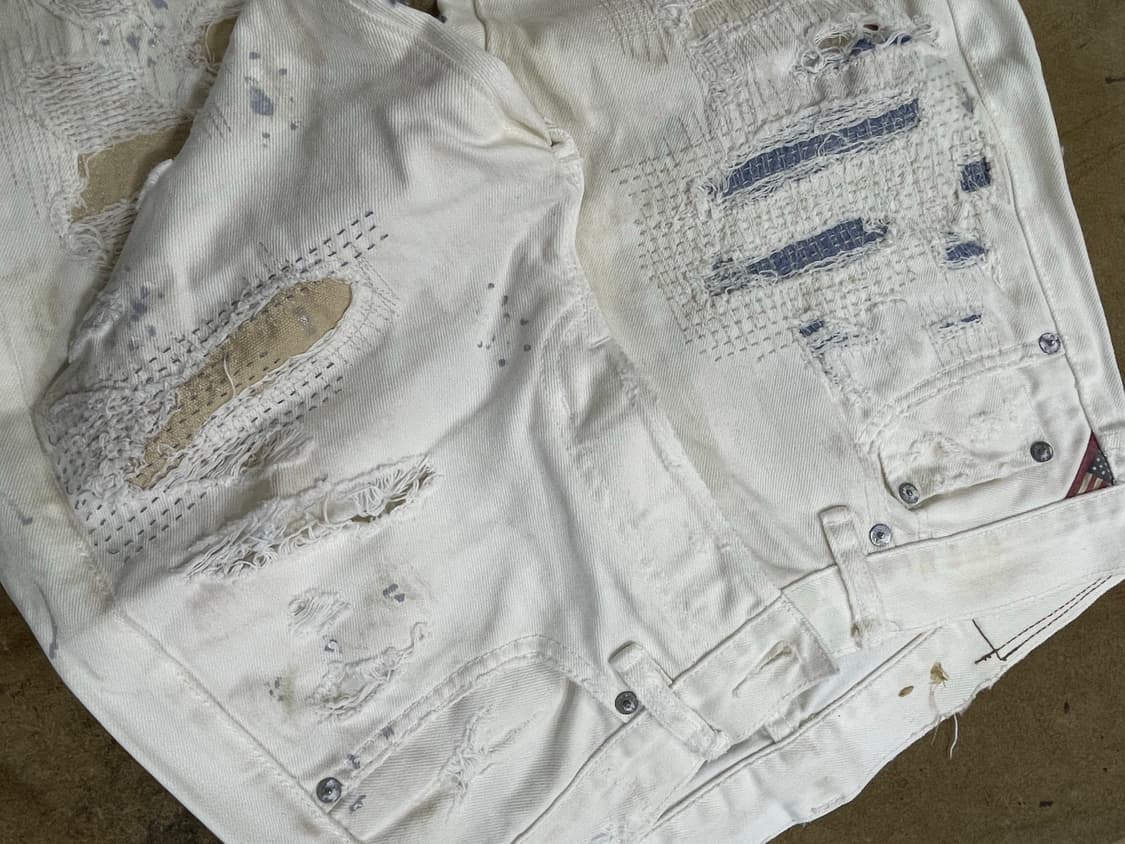 폴로랄프로렌(DS)/아이보리 디스트레스드 데님팬츠(31“) 상품이미지3