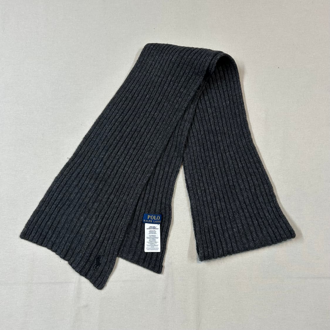 폴로 랄프로렌 니트 머플러 목도리 차콜 그레이 상품이미지4