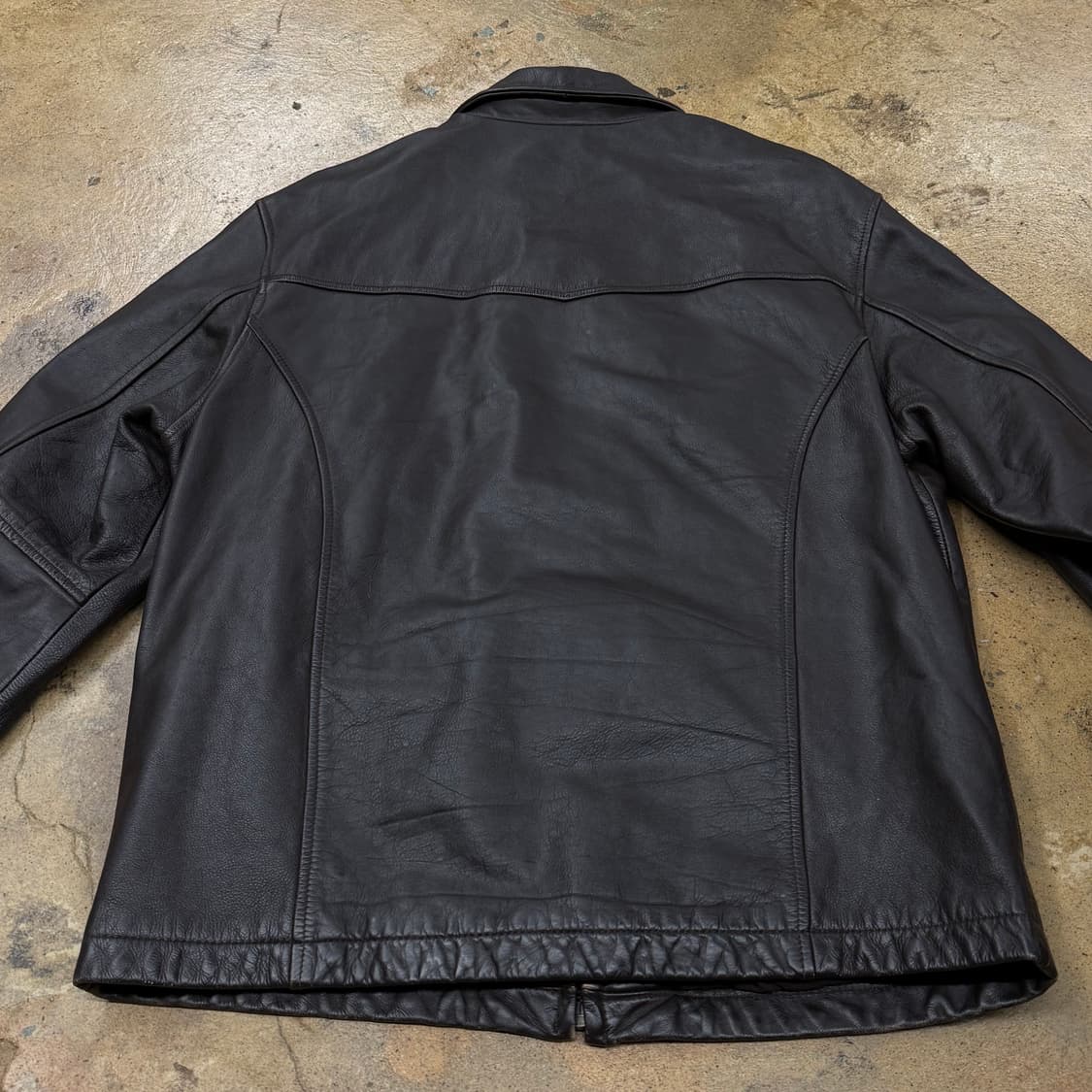 [정품/M] 게스  브라운 가죽 자켓 b15 상품이미지4