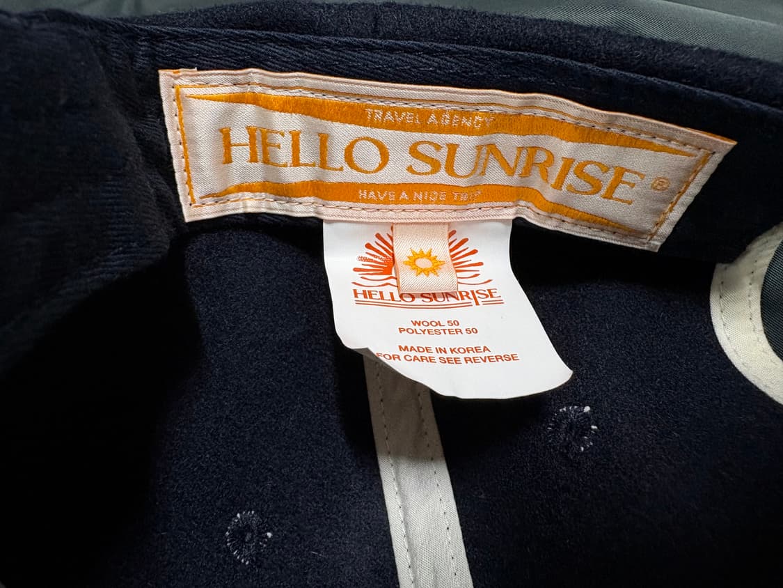 헬로선라이즈 H 로고 울 볼캡 (다크 네이비) 상품이미지7