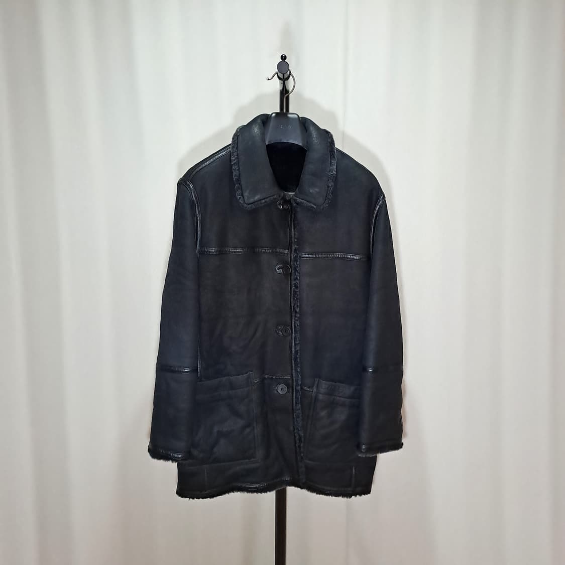 (택포) 스파소 양가죽 양털 리버서블 무스탕 105 B177 상품이미지1