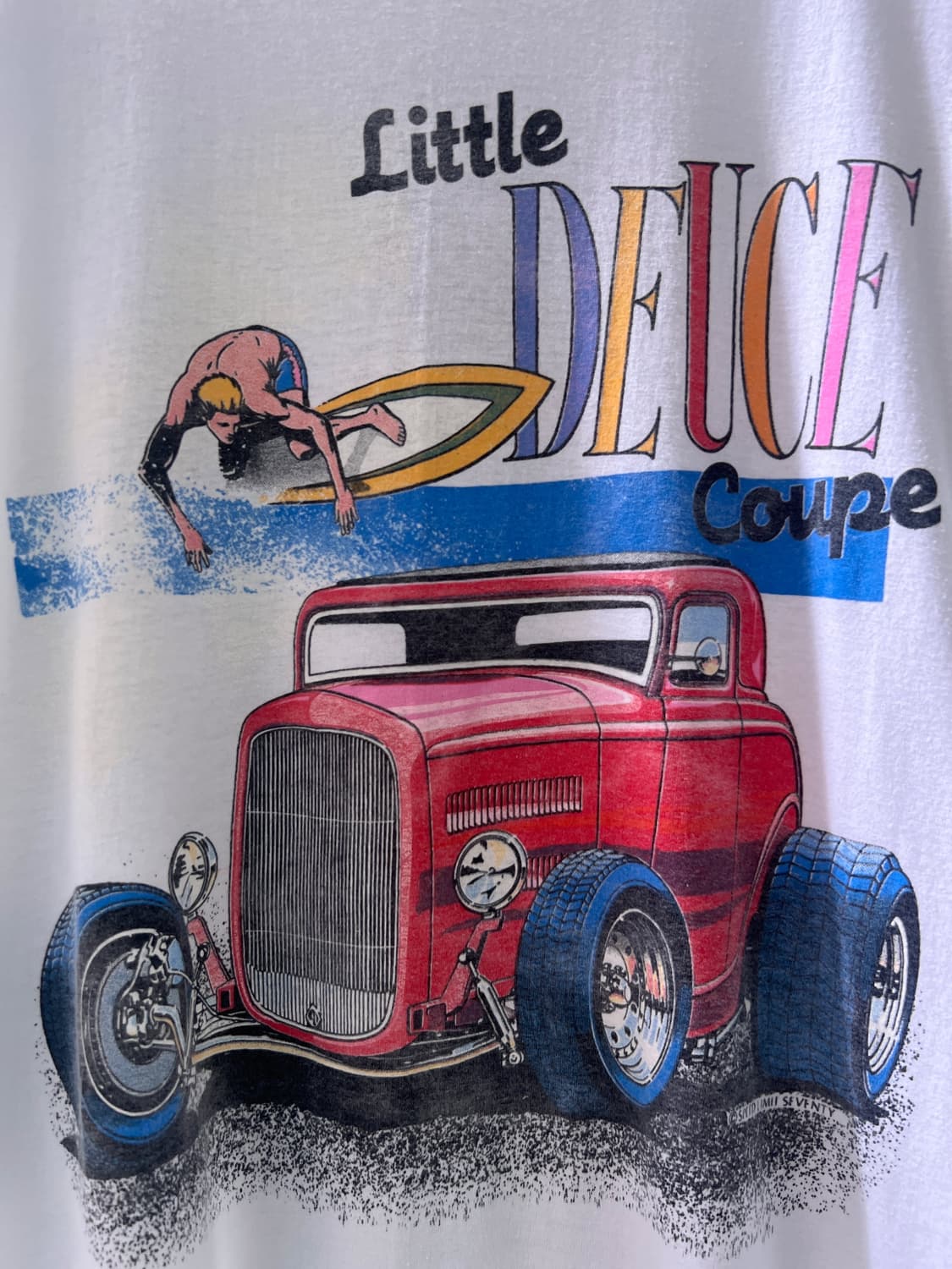 [XL]USA 빈티지 DEUCE Coupe 프린팅 싱글스티치 티셔츠 상품이미지2