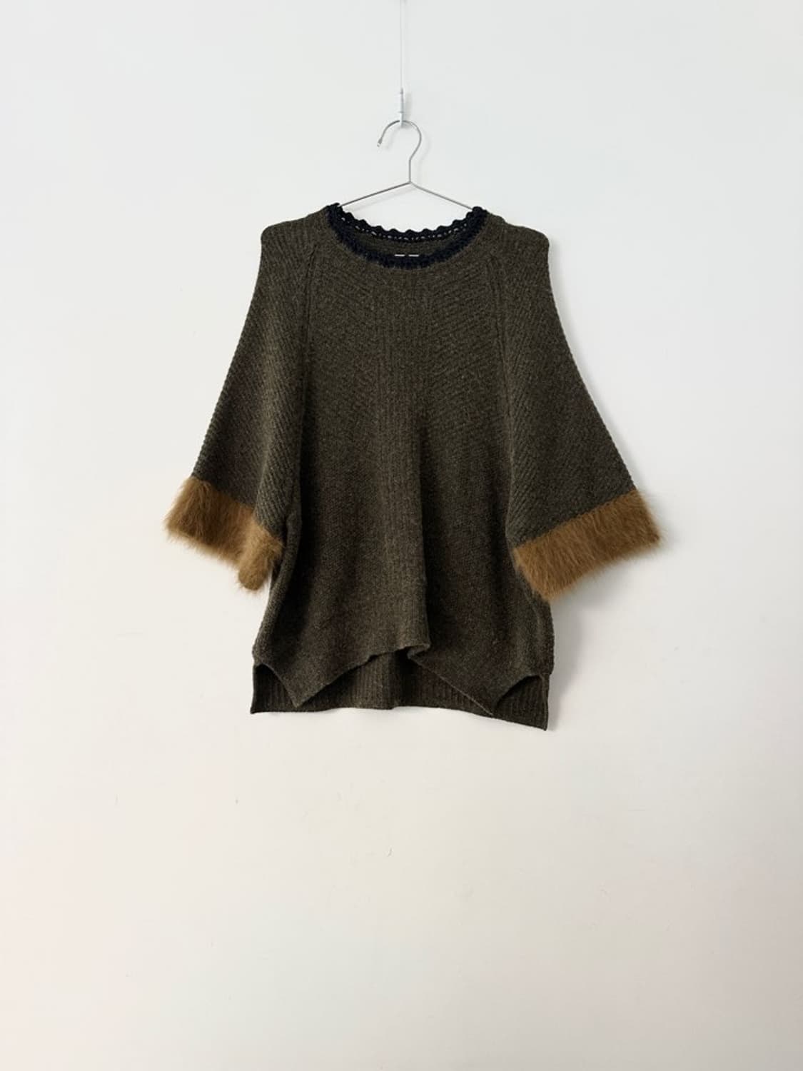 Muse fur half knit / khaki 상품이미지1