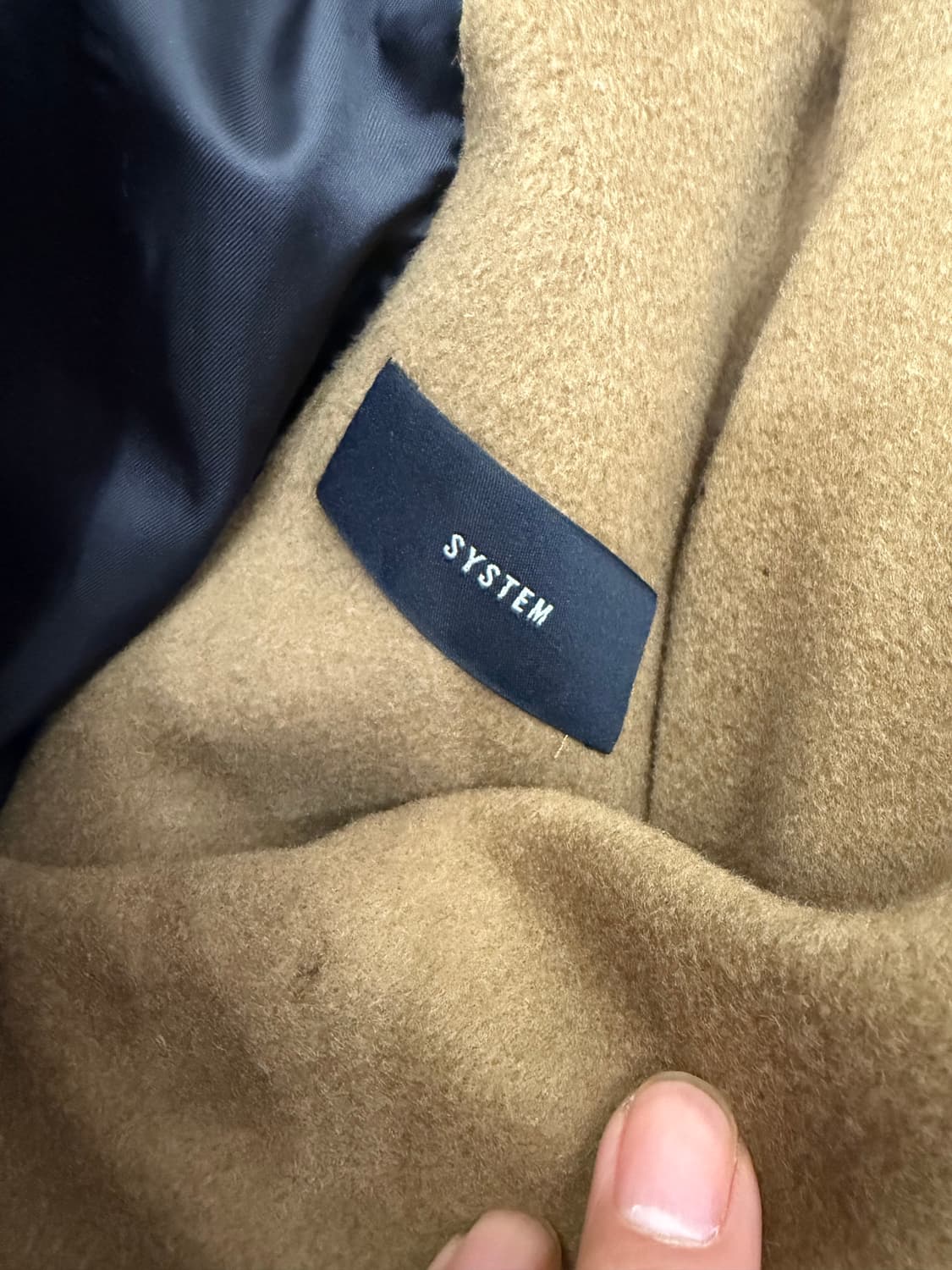 정품) 시스템 한섬 여성 브라운 더블 버튼 코트 88 상품이미지5