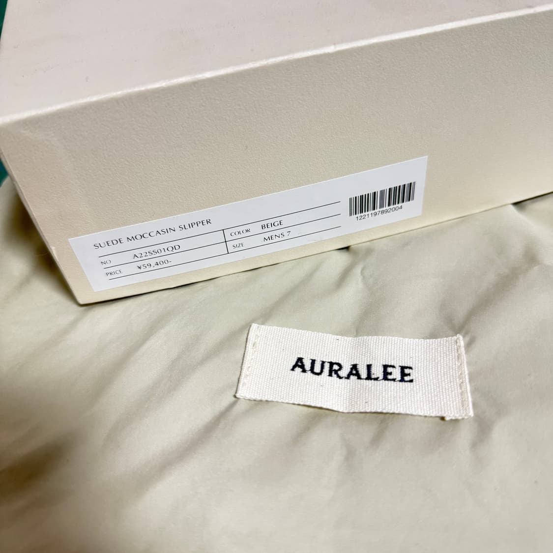 [MEN7,250]오라리 AURALEE 스웨이스 모카신 뮬 슬리퍼 상품이미지10