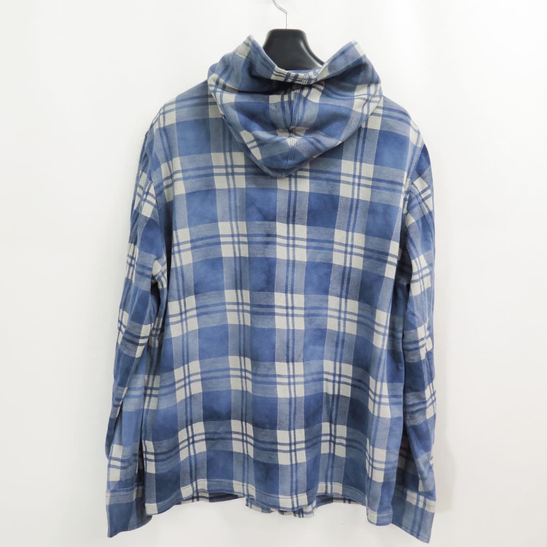 [52] 나이젤카본 페이드 인디고 체크 후드 집업 자켓 상품이미지2