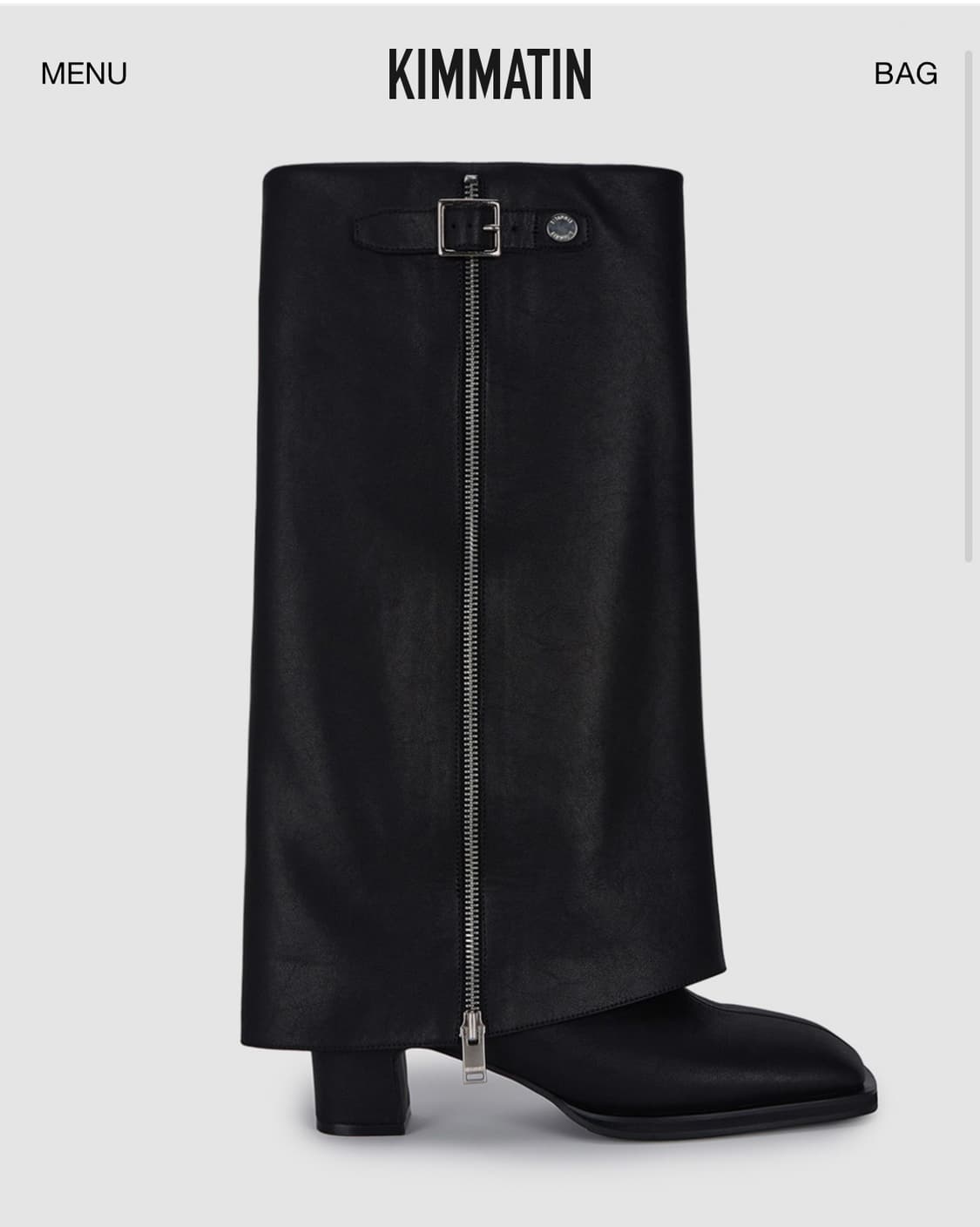 킴마틴 지퍼 포인트 부츠  상품이미지1