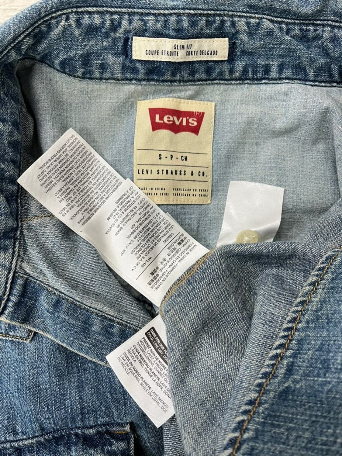 리바이스 웨스턴 데님 셔츠/#3472 상품이미지5