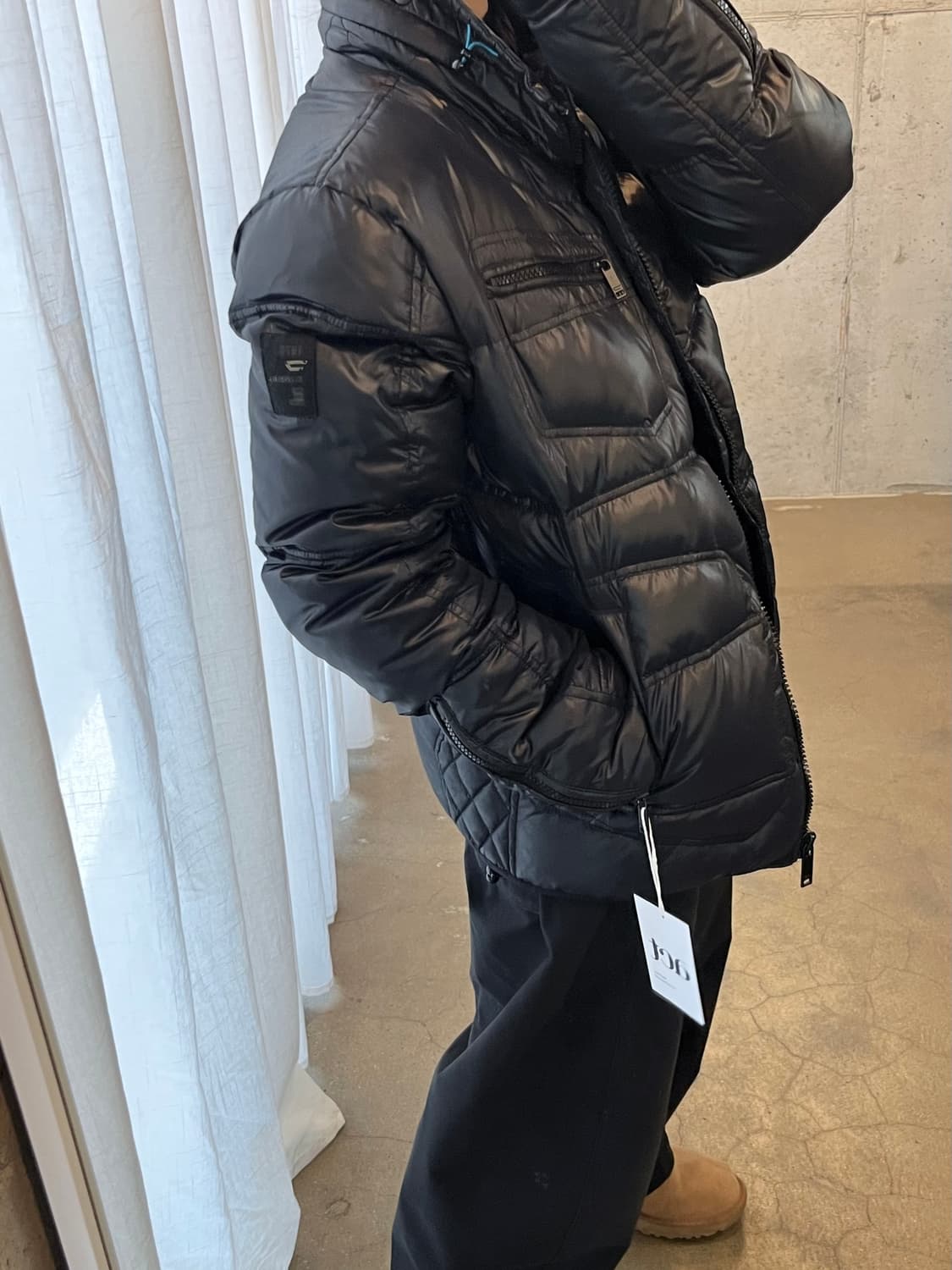 DIESEL 디젤 구스다운 패딩 자켓 다크네이비 상품이미지4