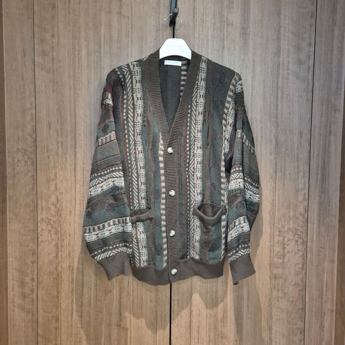 (새상품)FREAKS STORE  쿠지 니트 가디건 상품이미지1