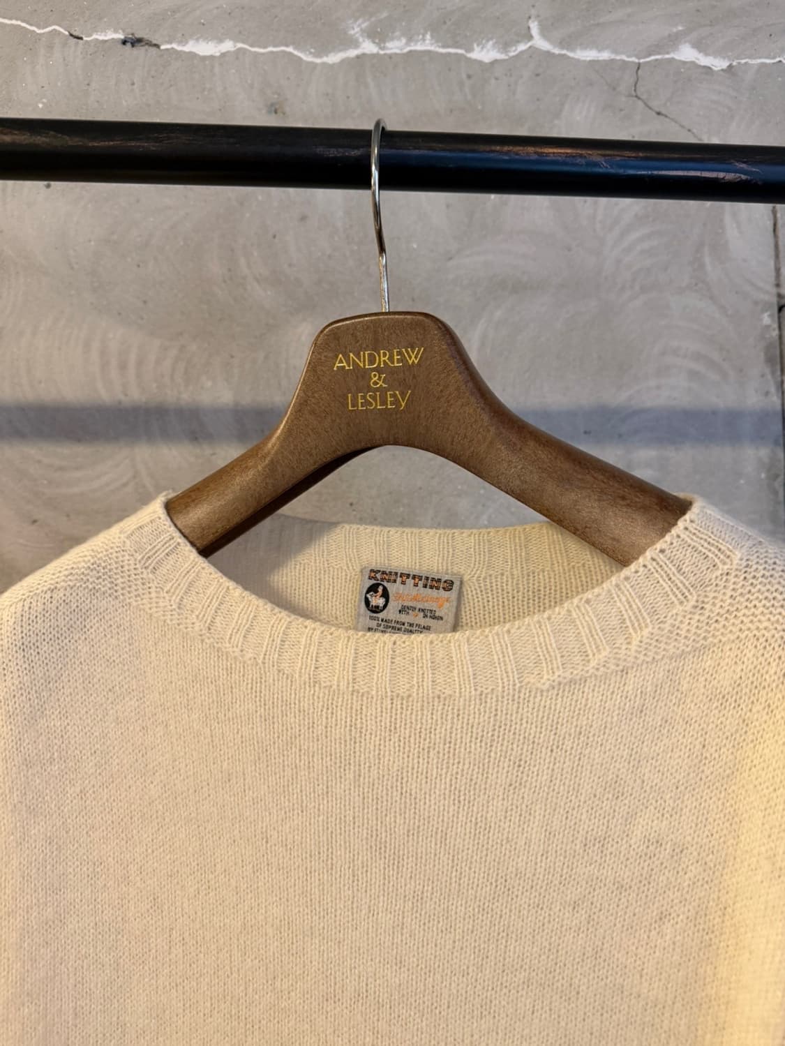 파일멜런지 셔틀랜드울 니트 66~77 상품이미지3