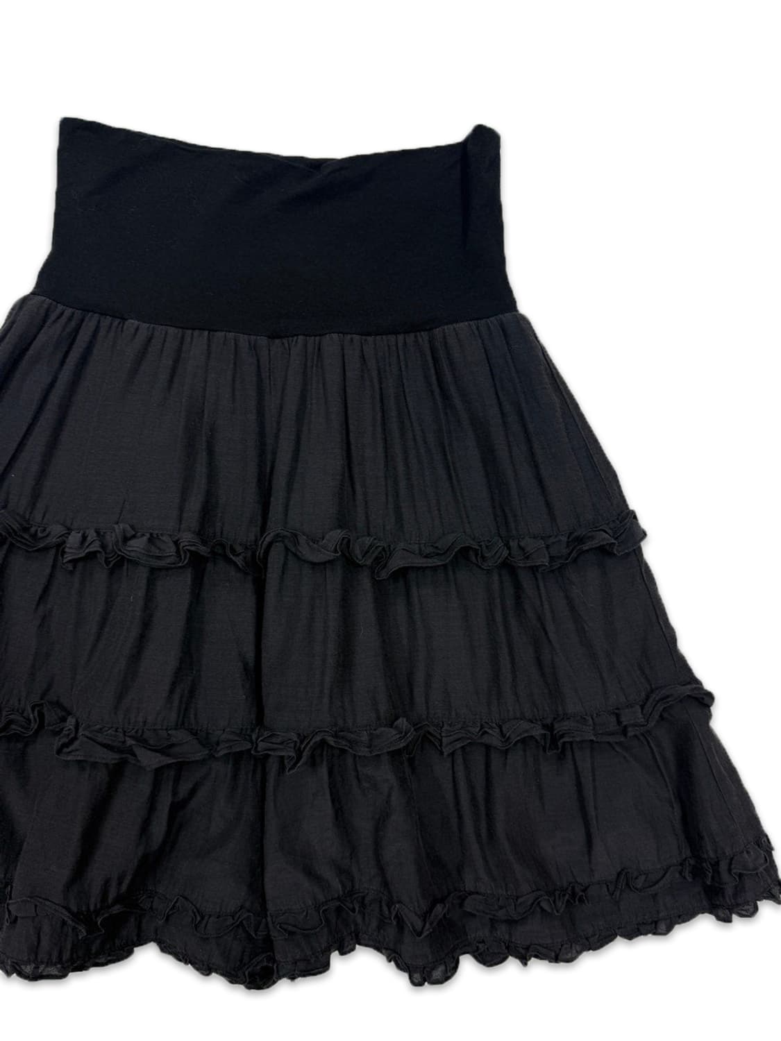 빈티지 블랙 프릴 하프 팬츠 상품이미지2