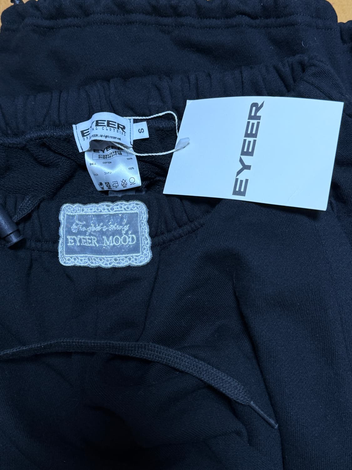 Eyeer Frill Lace 스웻팬츠 블랙 S 상품이미지7