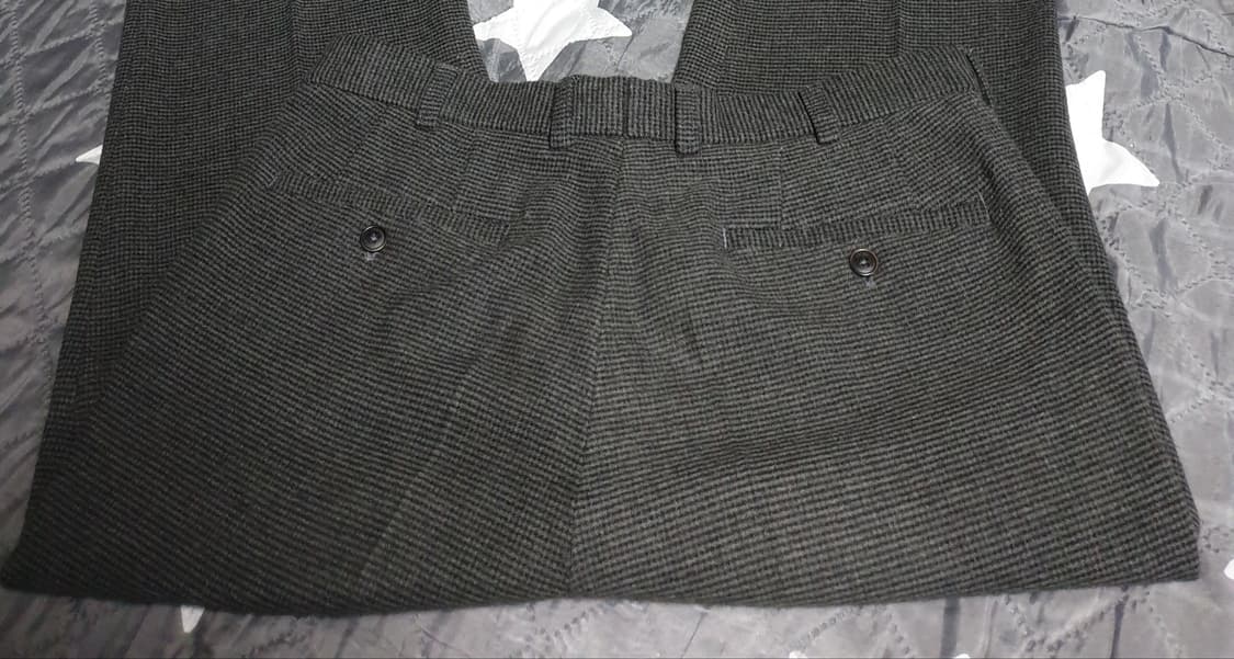 INDIAN 이중직원단 핀턱 스판 깅엄체크 겨울 슬랙스 (34) 상품이미지3