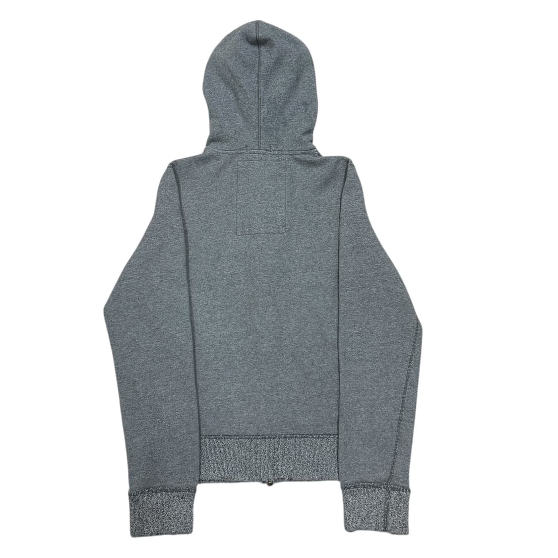 아베크롬비 빈티지 Y2K 데미지 그런지 스펠로고 기모 후드집업 그레이 S 상품이미지3