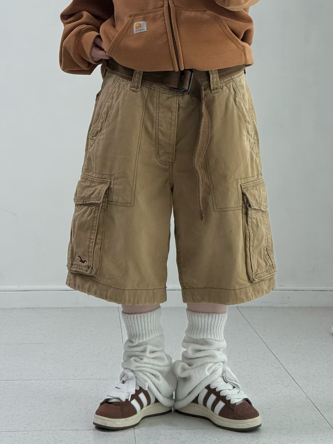 홀리스터 브라운 버뮤다 팬츠 상품이미지1