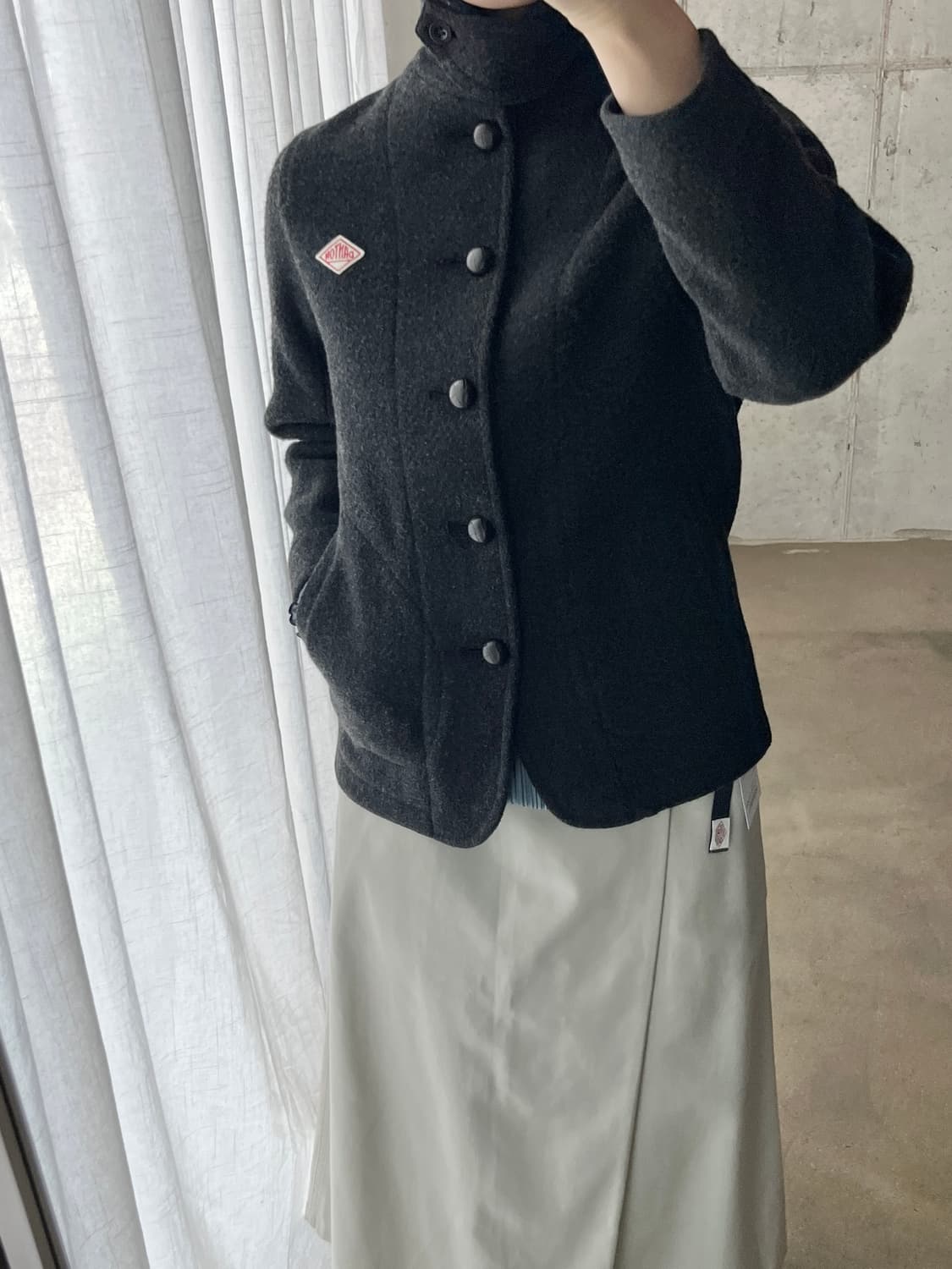 Danton 단톤 울 코트 다크그레이 34 상품이미지2