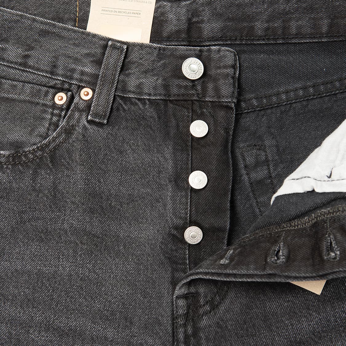 [30] 리바이스 501 그레이 데님팬츠 00501-3370 미사용 신품 상품이미지3