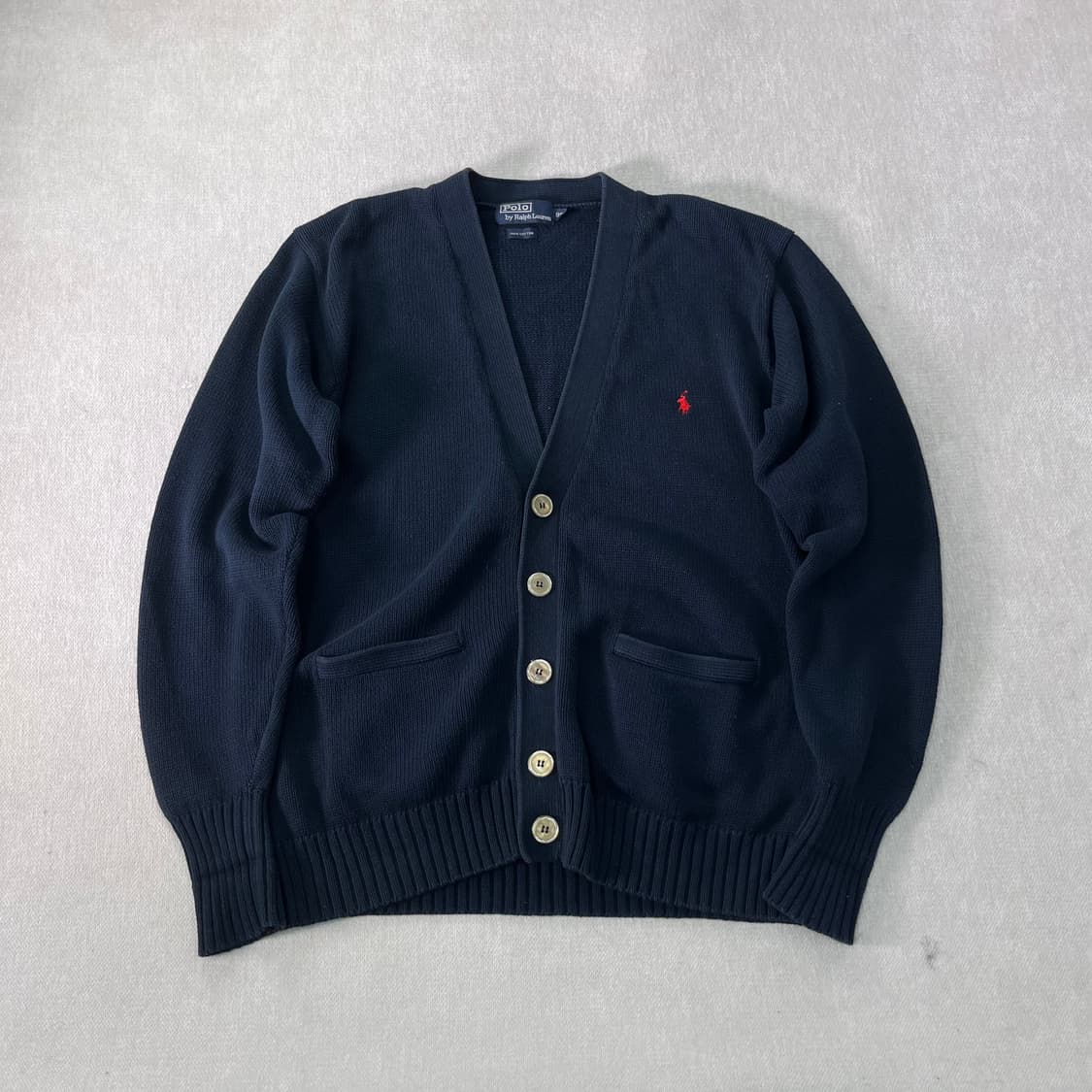100 폴로랄프로렌 90s 코튼 니트 가디건 상품이미지1