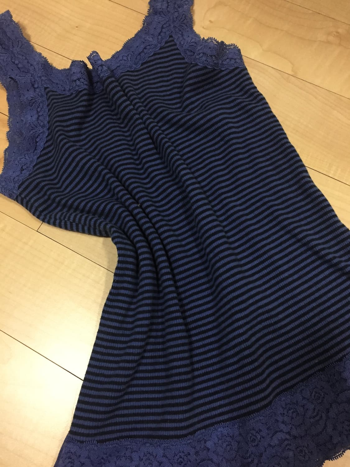 빈티지 스트라이프슬리브리스 상품이미지4