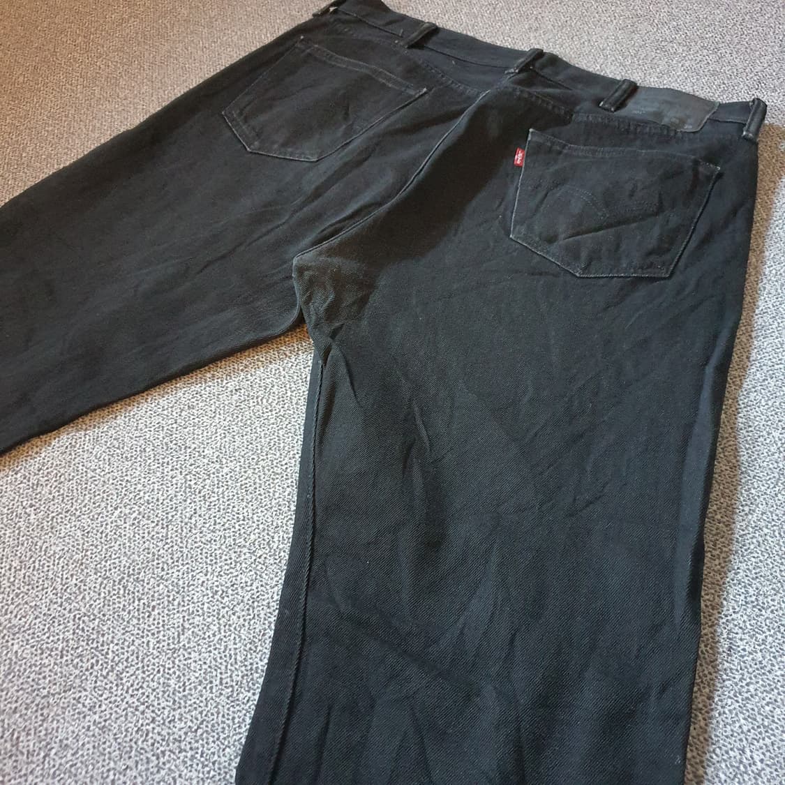 리바이스501 블랙 데님 팬츠 상품이미지8