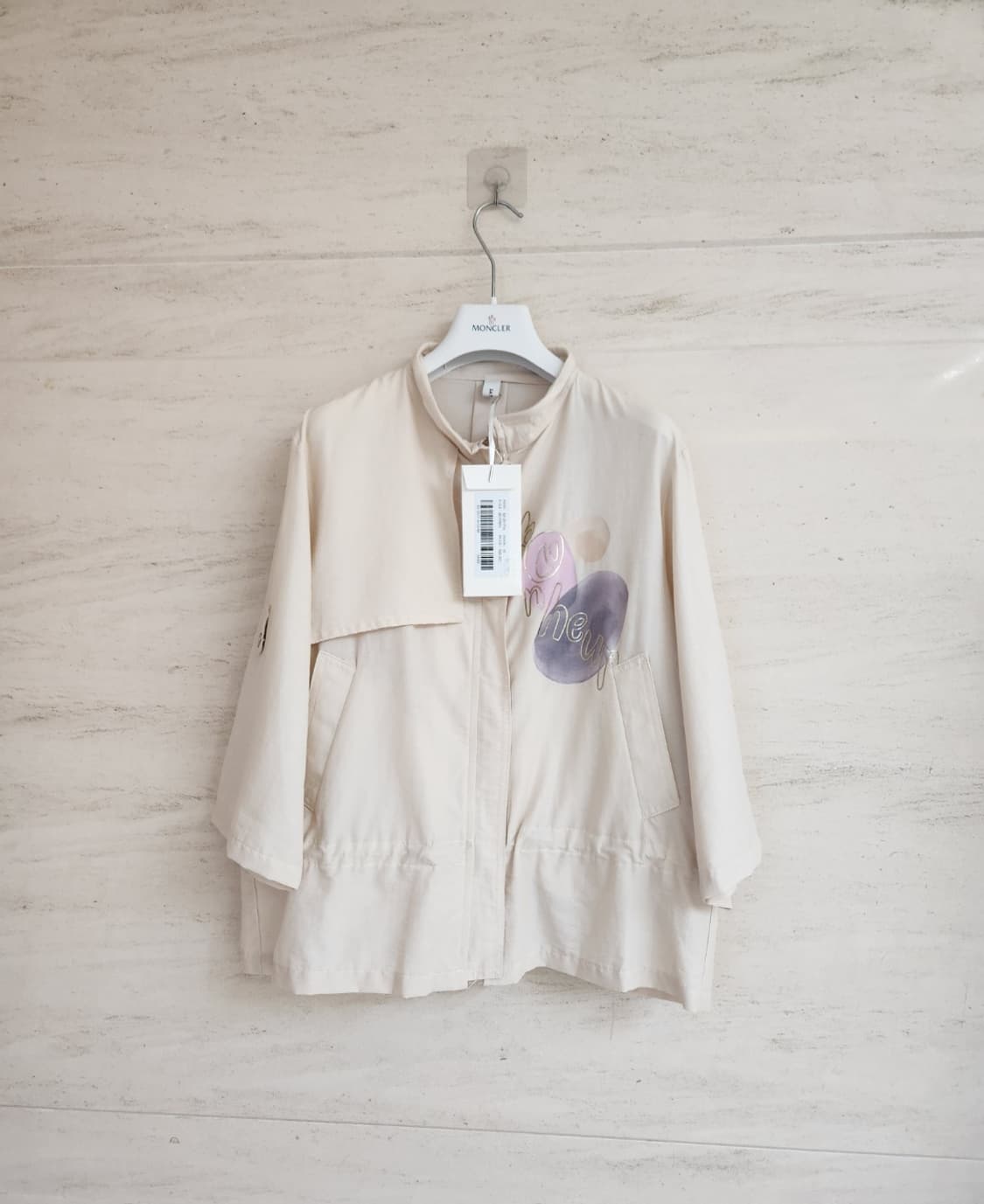 (새상품)샤틴 프린팅 롤업 점퍼 프리사이즈 상품이미지5