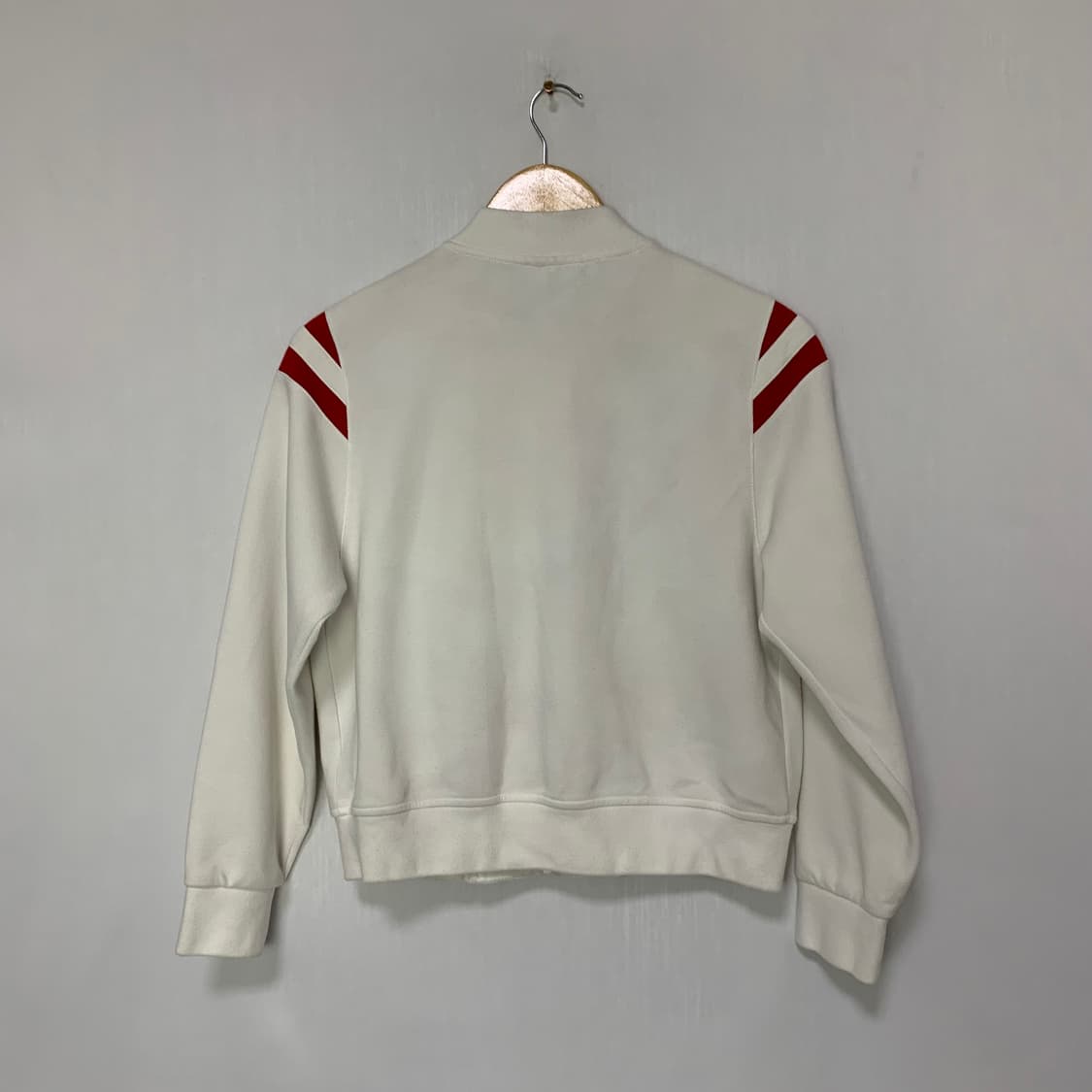 라코스테 아이보리 봄버 자켓 져지 트레이닝 빈티지 여성 34 사이즈 상품이미지3