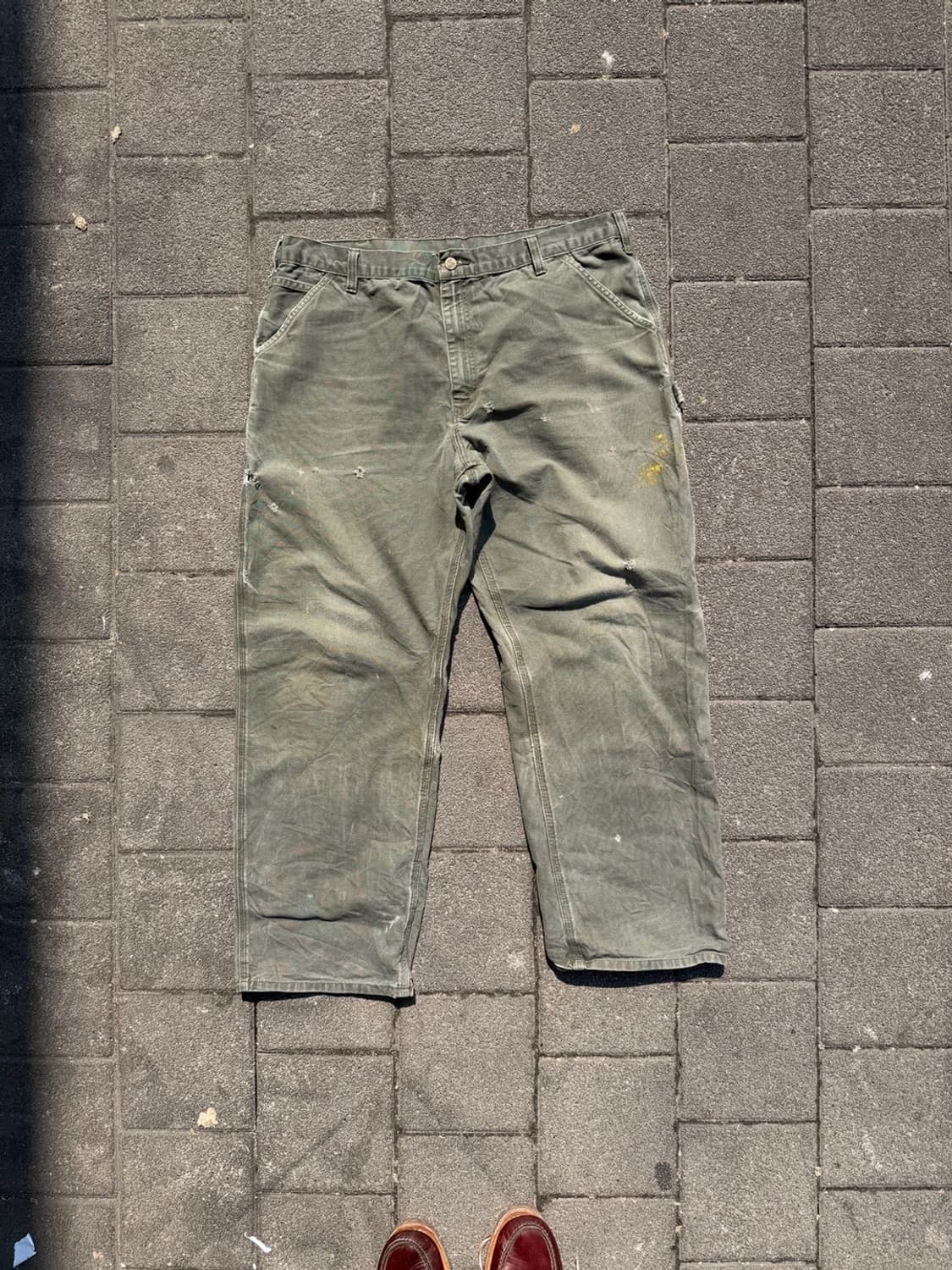 칼하트 카펜터 워크팬츠 모스그린 상품이미지5