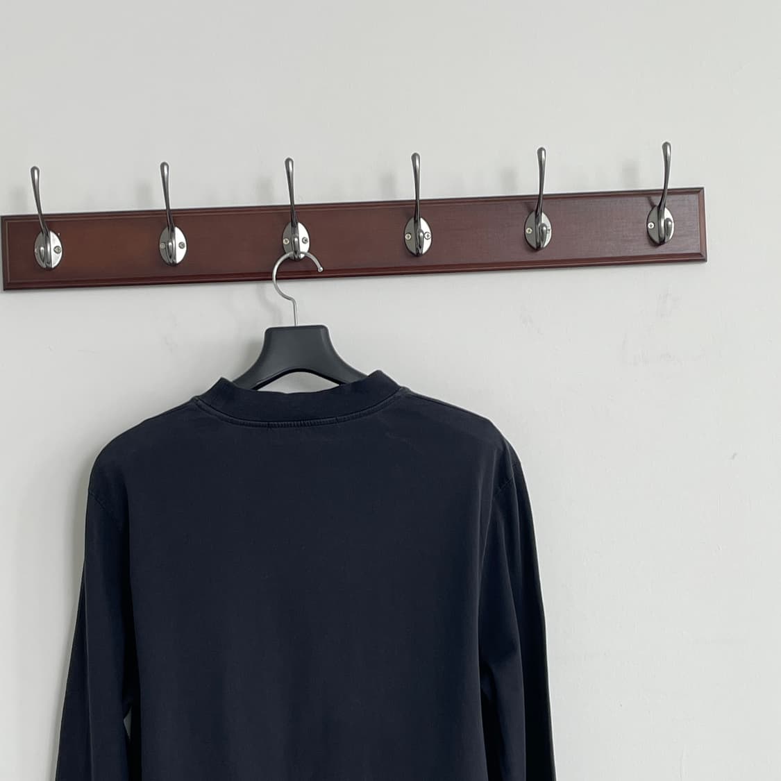 MSGM 로고 블랙 긴팔 티셔츠 상품이미지5