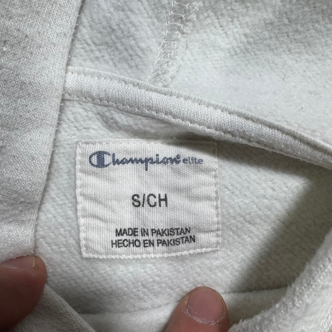 챔피온 엘리트 화이트 빅로고 후드티 상품이미지5