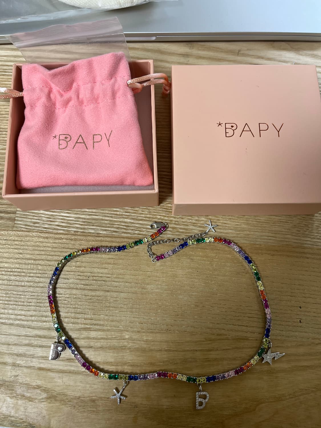 베이프 Bapy 베이피 목걸이 참 디테일 비디드 네크리스 상품이미지2