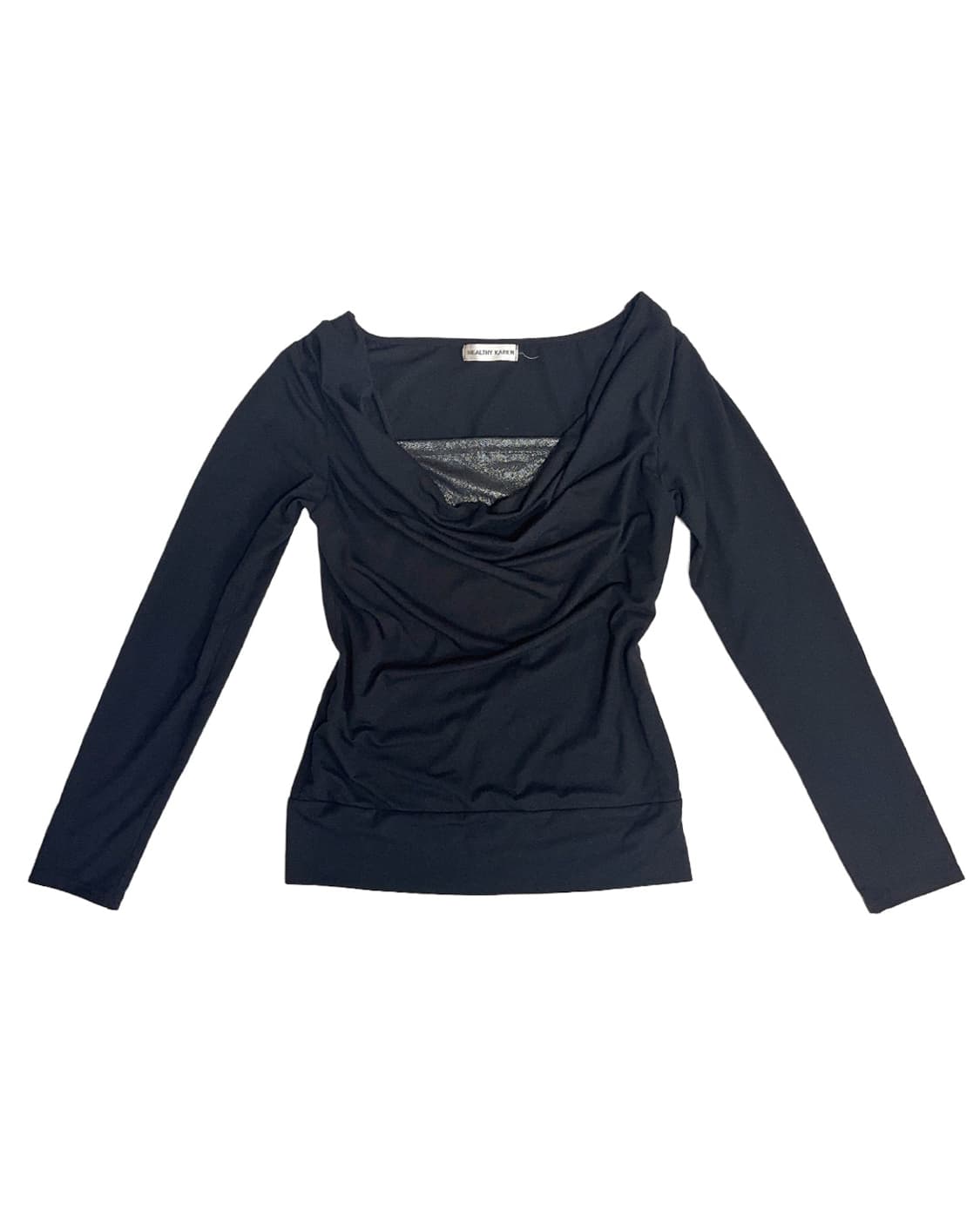 HEALTHY KAREN 이너 글리터 레이어드 카울 티 상품이미지4